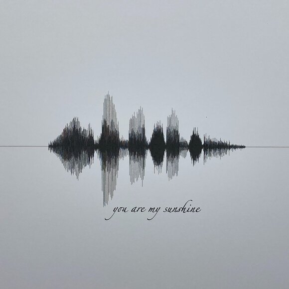 You Are My Sunshine Soundwave 8x10 Contemporary Frame - Picture 2 of 4